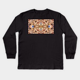 Beach Stones Abstract 17a Kids Long Sleeve T-Shirt